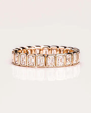 2.50 TCW Emerald Cut Lab Grown Diamond Wedding Band Gift For Her Mapple Gems